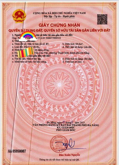 Toà căn hộ 4 tầng,6 phòng ngủ kiệt Trần Cao Vân