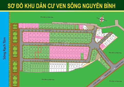 84m2 thổ cư trục chính KDC Ven Sông Nguyễn Bình - 3,45 tỷ ngang 6m