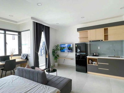 CĂN HỘ STUDIO FULL NỘI THẤT BAN CÔNG TÁCH BẾP GẦN CV HOÀNG VĂN THỤ