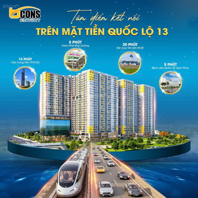 Dự án mới Bcons Newsky, Mặt tiền Quốc lộ 13, Gần Ga Metro, Chiết khấu cực kì hấp dẫn