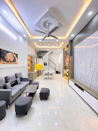 Nhà đẹp Khu Bốn Xã – Lê Văn Quới – hẻm 5m, 2 lầu- 2 PN