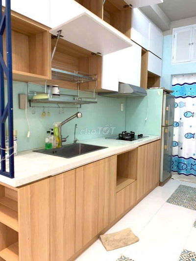 Nhà mới Full nội thất 1 trệt 1 lầu 2 phòng 3x7m hẻm 47 Trần Quang Khải