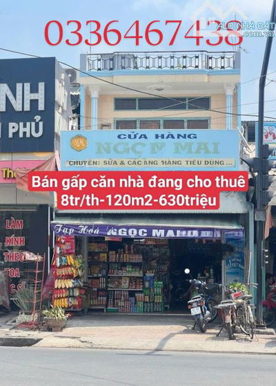 🍀🍀🍀Bán gấp căn nhà NGAY CHỢ BÌNH CHÁNH đang cho thuê 8triệu/th - 630Triệu - 120m2