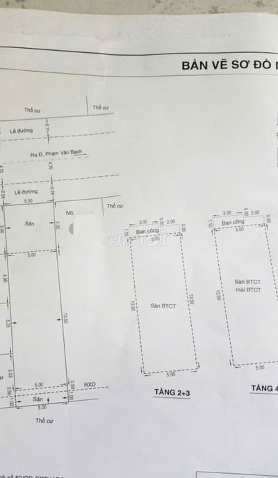 BÁN NHÀ MẶT TIỀN KINH DOANH 5*20M NGAY PHẠM VĂN BẠCH