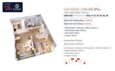 SỐC GIÁ CẮT LỖ 1PN The Solar chỉ 3,5 TỶ! Cao Tầng View Thoáng Chủ Kẹt Tiền Bán Gấp