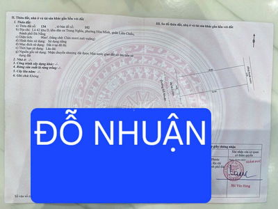 Bán nhà mặt tiền Đỗ Nhuận 90m², khu cao ráo không ngập, gần chợ Hòa Mỹ