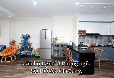 🏡CĂN HỘ 120m² 3Phòng ngủ. Balcon rộng🌻View yên tĩnh. Cách Ga🛩T3 3km