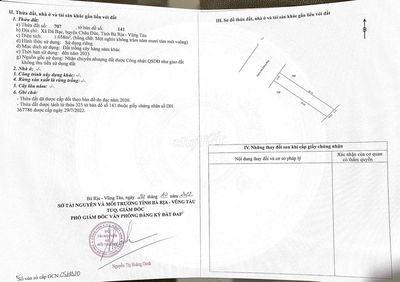 bán đất tại xã Đá Bạc sau lưng khu công nghiệp Đá Bạc,