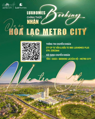 Vốn chỉ hơn 4tỷ sở hữu ngay liền kề METRO HOÀ LẠC CITY