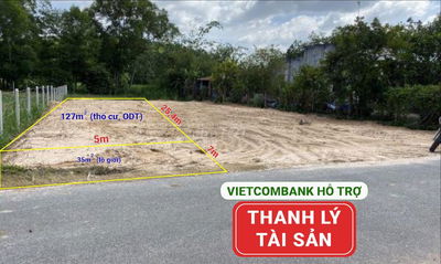 VIETCOMBANK HỖ TRỢ THANH LÝ NỀN 162m2 (100% THỔ CƯ) TRƯỚC CỬA VINHOME