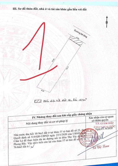 hàng mới bán 3 lô đường 7m5 Hoà Thọ tay ngay cầu vượt Hoà Cầm