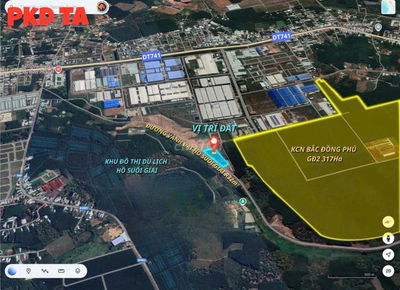 Chủ gửi bán lô đất mặt nhựa 32m, đối diện KCN Bắc Đồng Phú