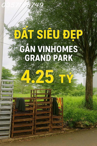 Bán lô đất siêu đẹp hẻm Nguyễn Xiển –Gần Vinhomes Grand Park chỉ 300m