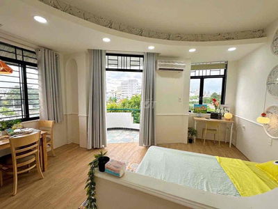 🔥TRỐNG SẴN CĂN STUDIO BAN CÔNG LỚN FULL NỘI THẤT