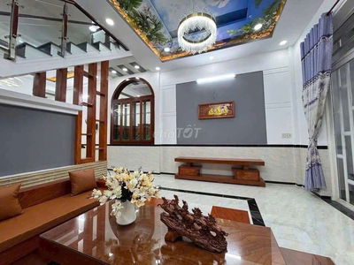 NHÀ ĐẸP 5x17- CHỈ 5.18 TỶ-  BÀ ĐIỂM 5, HÓC MÔN, 2 TẦNG- HẺM XE HƠI