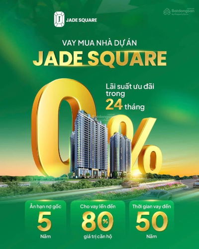 Quỹ căn đợt 1 Jade Square, căn 2PN 72 - 85m2, căn 3PN 85 - 127.7m2, căn 4PN - 154m2 ký HĐMB với CĐT