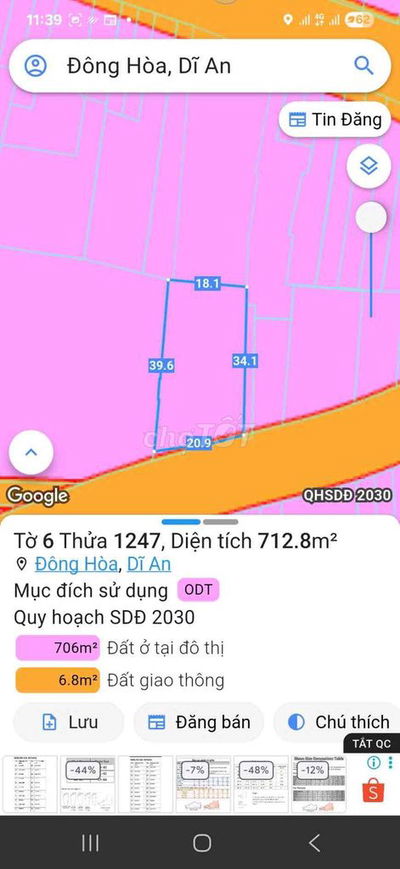 BÁN ĐẤT 2 MẶT TIỀN CHÍNH CHỦ LÂU ĐỜI Ngang 20 dài 90 sẳn 500 thổ