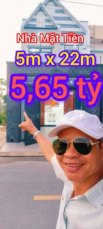 BÁN NHÀ MẶT TIỀN TẠI HÓC MÔN 5M X 22M ĐÚC 1 LẦU