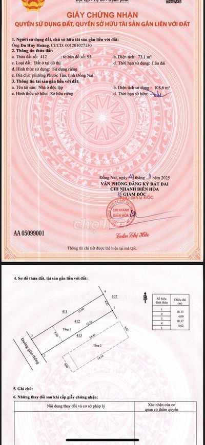 BÁN NHÀ PHƯỚC TÂN,VÒNG XOAY CỔNG 11,SỔ THỔ CƯ HOÀN CÔNG,650TR NHẬN NHÀ