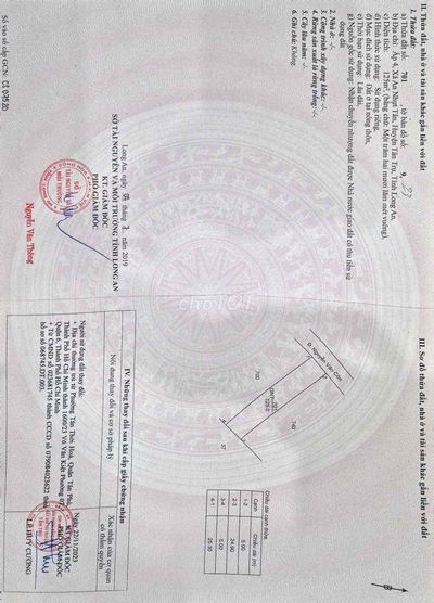 CẦN BÁN GẤP ĐẤT THỔ CƯ TẠI LONG AN