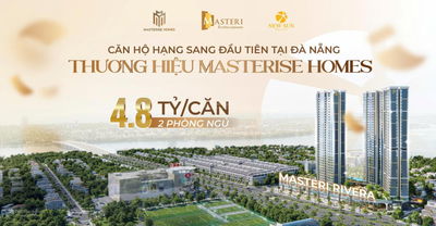 CĂN 2 PN HOA HẬU DUY NHẤT TẠI DỰ ÁN MASTERISE - CHIẾT KHẤU LÊN ĐẾN 18%-TẦNG CAO VIEW TRỰC DIỆN SÔNG
