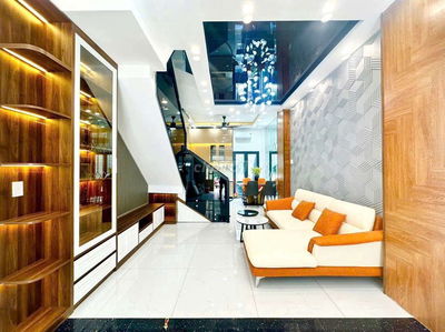 Nhà đường xe hơi 6m 4x15m 4 tầng 5pn kế Phú Mỹ Hưng quận 7 6,86 tỷ