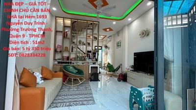 NHÀ ĐẸP – GIÁ TỐT – CHÍNH CHỦ CẦN BÁN NHÀ tại Nguyễn Duy Trinh -Quận 9