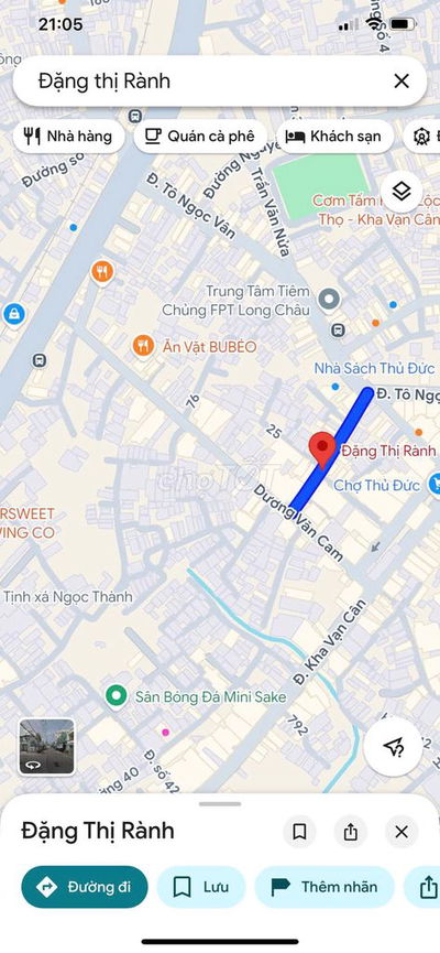 435m2 siêu rẻ gần chợ thủ đức ngang 14m. Giá 16 tỷ đặng thị rành