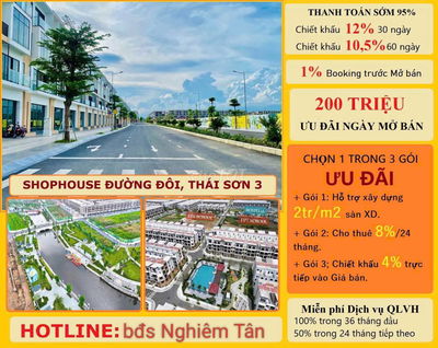 Bán nhà T&T City Millennia đường đôi Thái Sơn 3 giá ưu đãi,