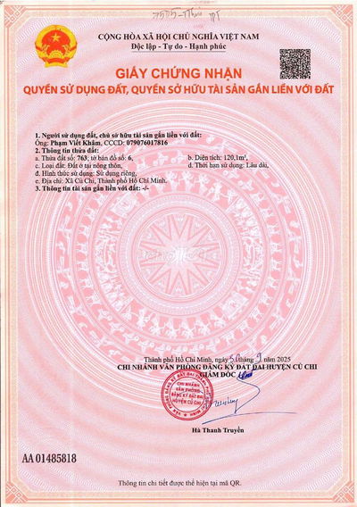 5x25 MT Hồ Văn Tắng Giá 1ty 450tr,Sổ Sẵn, Xây Ngay, Vay 80%