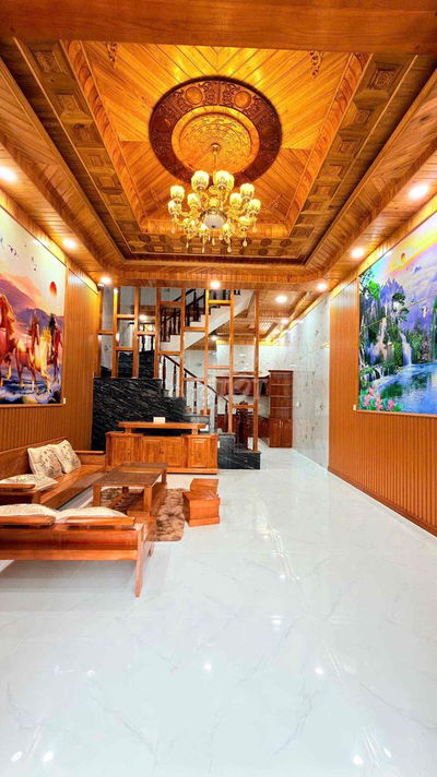 Nhà Thuận An 1 Trệt 2 Lầu Đúc 3 Tấm 4pn Sân Ô Tô Tặng full Nội Thất.