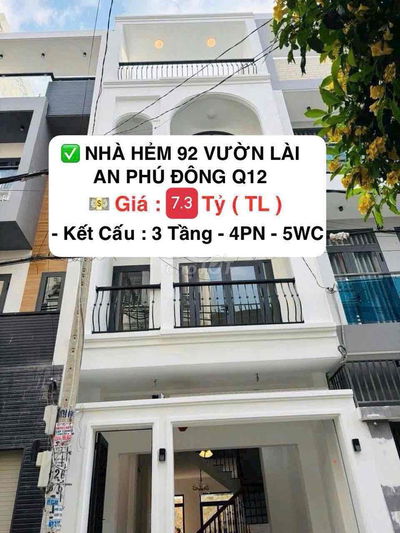 Bán nhà đẹp mới keng đường vườn lài -4 tầng -7,x tỷ -khu dân trí cao