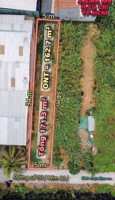 Cần bán gấp lô 171m2 full thổ cư Cầu Cây Xanh đường xe tải thông