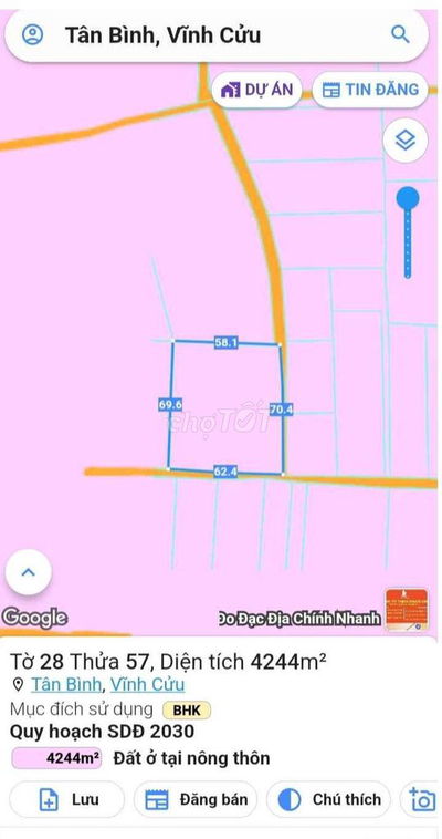 Bán lô 330tr🍎🌹🍎giáp tân phong