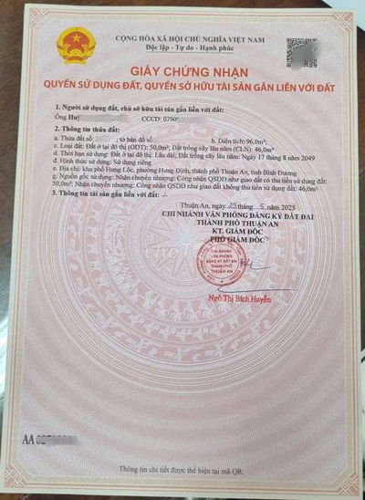 HÀNG NGỘP – Lô Đất Đẹp Gần Ngã Tư Đất Thánh – 5x19m – Thổ Cư 50m²