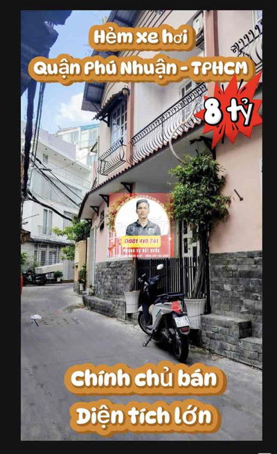 🔥 Bán nhà Phú Nhuận – hẻm xe hơi – chính chủ bán - diện tích lớn – chỉ