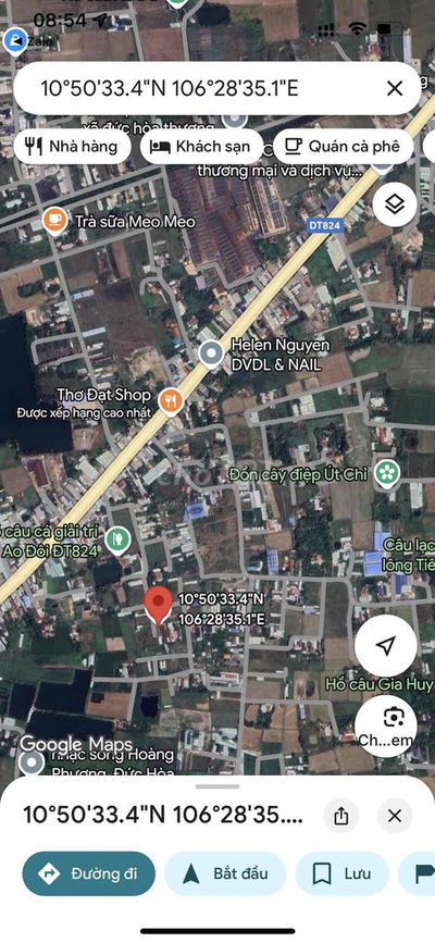 Bán đất SHR 5x25 1ti350 mặt DT824 vào gần cầu lớn Hóc Môn