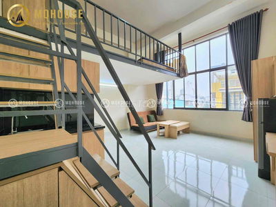 NGAY VƯỜN LÀI NAY LẠI TRỐNG SẴN 1 PHÒNG DUPLEX CỬA SỔ TRỜI FULL NỘI TH