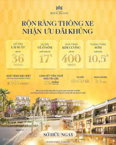 Vinhomes Vũ Yên ưu đãi siêu khủng chiết khấu trên 30% Khi mua trong tháng 7