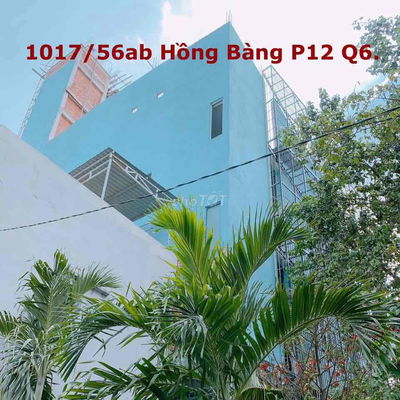 Nhà mặt hẻm 311,8m2, có 54 phòng, đường Hồng bàng, phường 12. quận 6