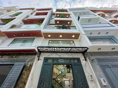 NHÀ BÌNH TÂN (4M x 14M) GIÁP KHU TÊN LỬA. TẶNG FULL NỘI THẤT. ĐƯỜNG 6M