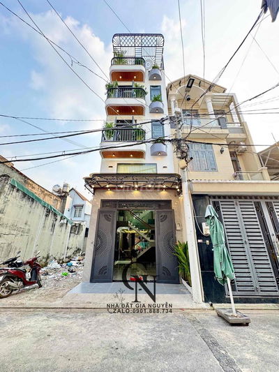 Nhà Xây Mới 5 Tầng, HXH 6M Nhựa, Trung Tâm Q12, Full Tiện Ích DV