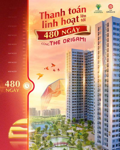 Cực sốc căn hộ Origami Vinhomes Grand Park chiết khấu 2 tỷ đơn giá chỉ 46 triệu/m 0917 858 ***