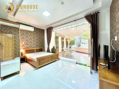 CHUNG CƯ MINI 1PN SÂN VƯỜN VIEW CÂY XANH NGAY SÂN BAY