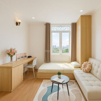 Phòng cửa sổ trời, xa bếp - Xô Viết Nghệ Tĩnh, Bình Thạnh gần Q2, Q1