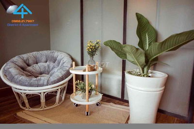 Masteri Millennium studio đầy đủ nội thất có ban công ở liền