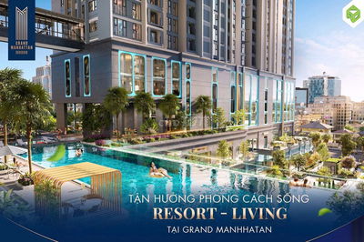 Bán Căn hộ The Grand Manhattan, Căn hộ cao cấp, 71m,2PN , view Sông