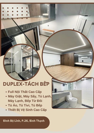 DUPLEX TÁCH BẾP - FULL NỘI THẤT CAO CẤP! ✨