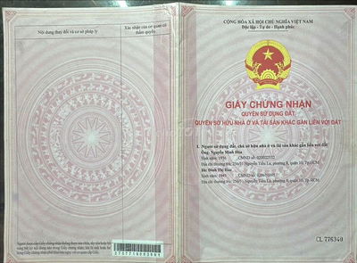 Cần Bán Gấp căn nhà mặt tiền 1 lầu 1 trệt.