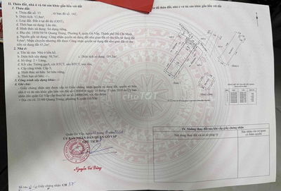 Chính chủ bán/cho thuê nhà Quang Trung Gò Vấp-HXH-3PN-vào ở ngay